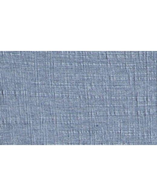 Max Studio Blue Flutter Texture Knit T-Shirt