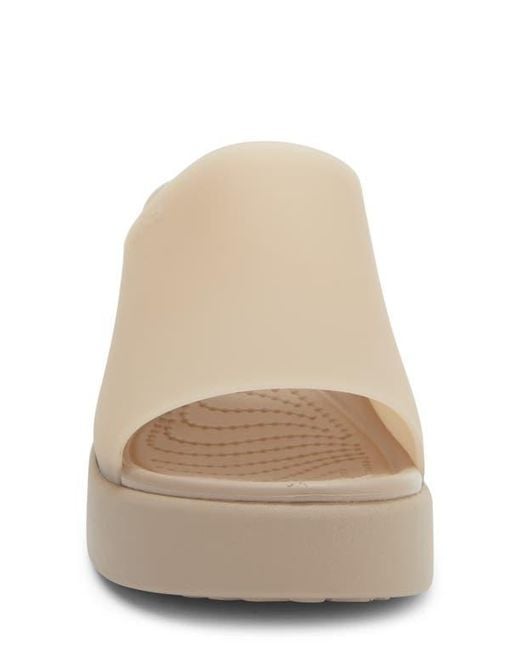 CROCSTM Natural Brooklyn Platform Slide Sandal