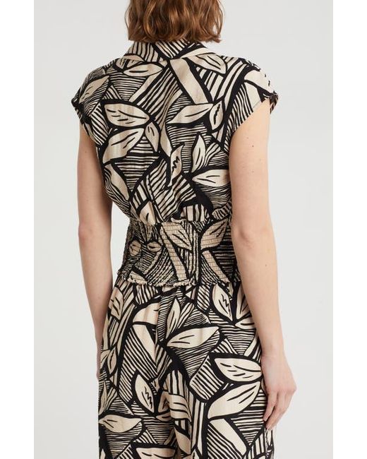 Pleione Multicolor Patterned Camp Shirt