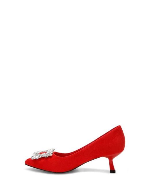 LONDON RAG Red Peyton Pointed Toe Pump