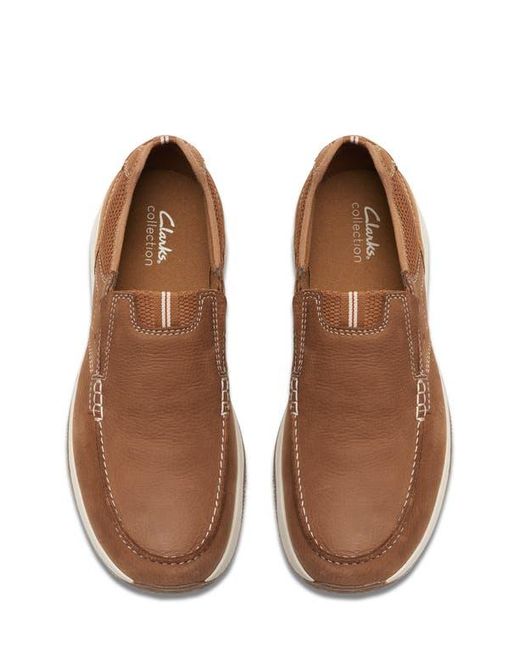 Clarks Brown Sailview Step Slip-On for men