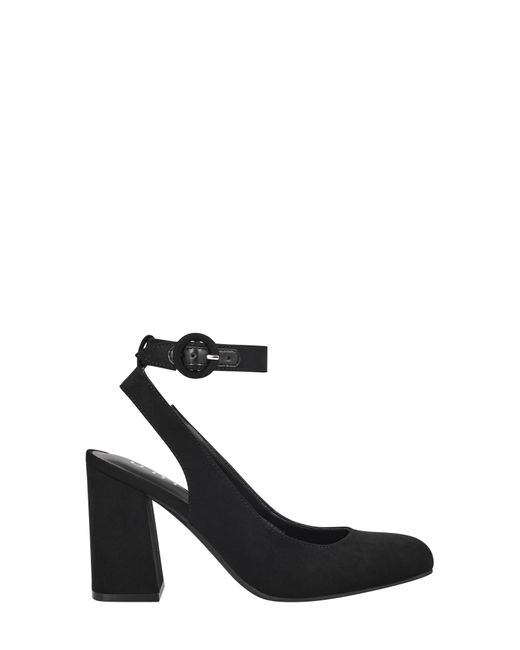 Unisa Ankle Strap Block Heel Pump in Black Lyst