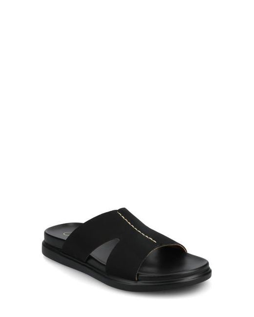 Journee Collection Black Misey Slide Sandal