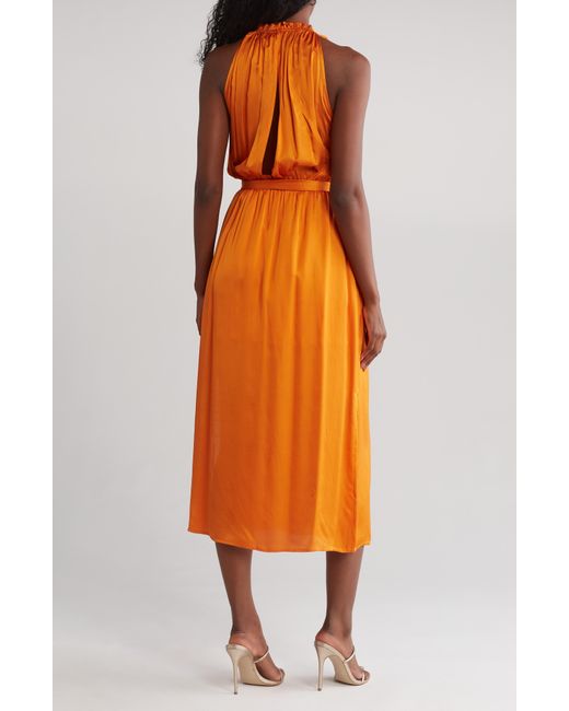 Lucy Paris Orange Tenley Maxi Dress