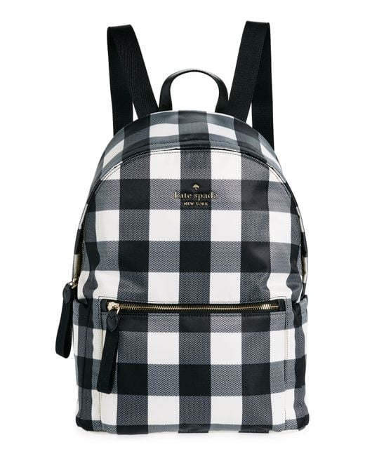 Kate Spade Black Large Recycled Polyester Backpack