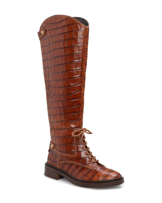 Vince camuto croc boots sale