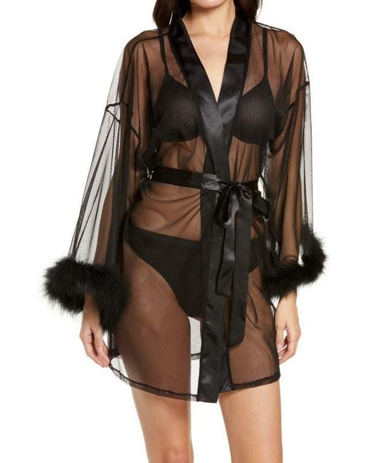 In Bloom Brown Magic Feather Trim Wrap