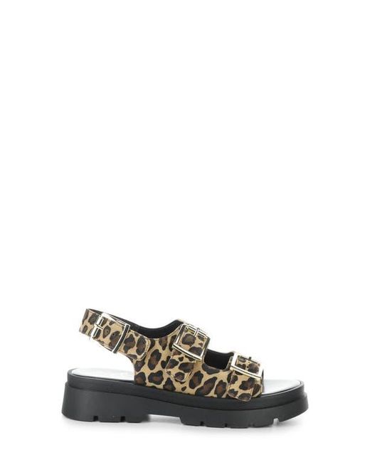 Bos. & Co. Black Cipher Slingback Platform Sandal