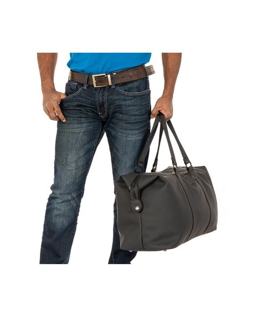 Xray Jeans Black Waterproof Travel Duffel Bag for men