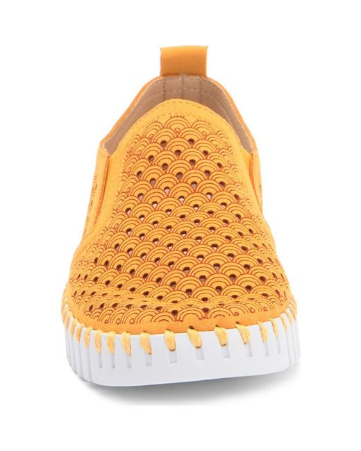 Ilse Jacobsen Yellow Tulip Slip-On Sneaker