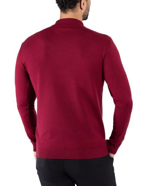 Xray Jeans Red Mock Neck Knit Sweater for men