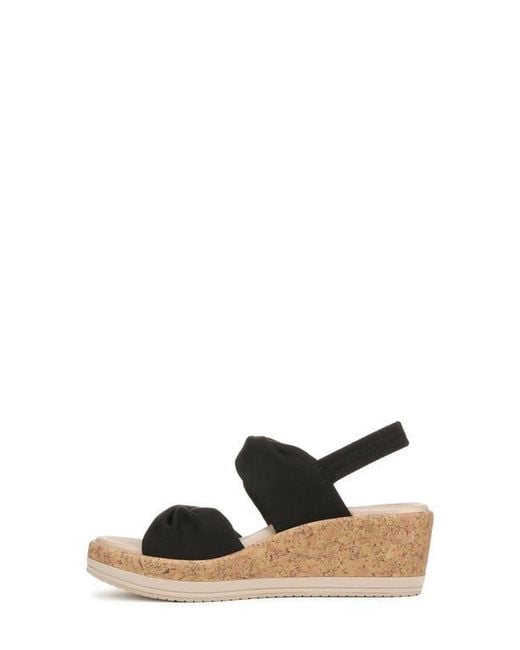 LifeStride Black Riley Slingback Wedge