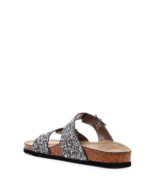 Madden girl glitter slides sale