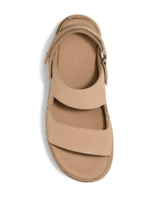 Ugg Natural Goldenstar Glide Platform Sandal