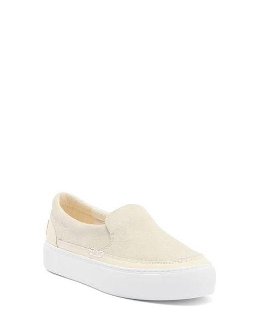Ugg White Zilo Slip-On Sneaker