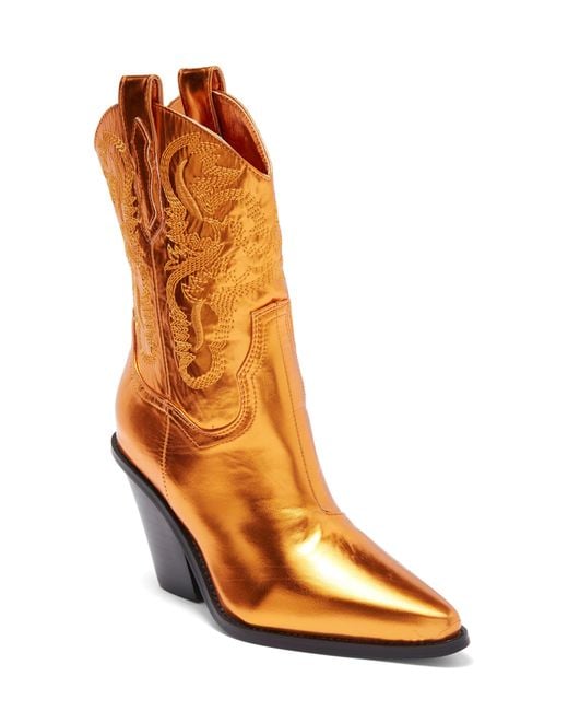 Orange western clearance boots