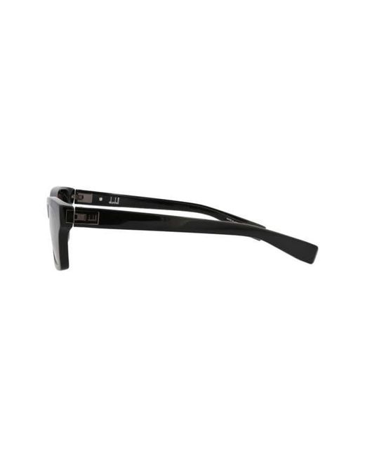 Dunhill Black 53Mm Rectangular Sunglasses for men