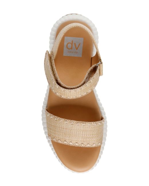 DV by Dolce Vita Natural Franca Strappy Platform Sandal