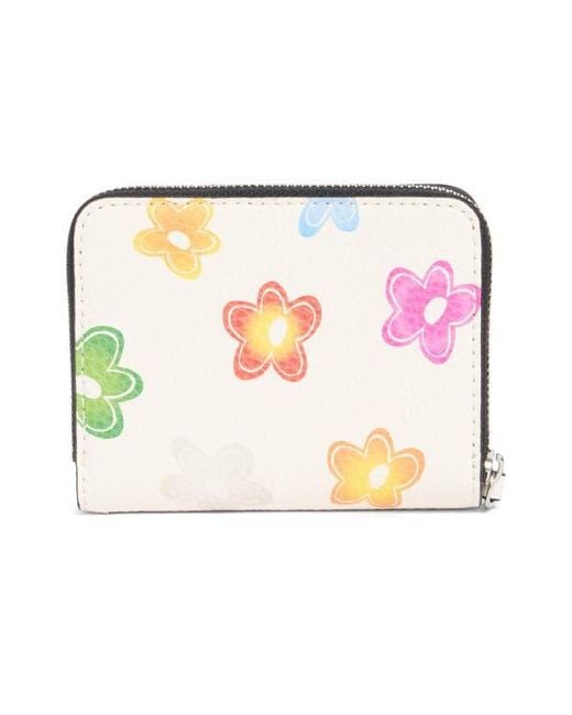Marc Jacobs Multicolor Mini Compact Leather Wallet