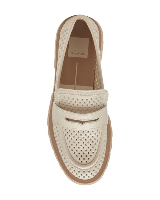 Dolce Vita Natural Easley Perforated Lug Loafer
