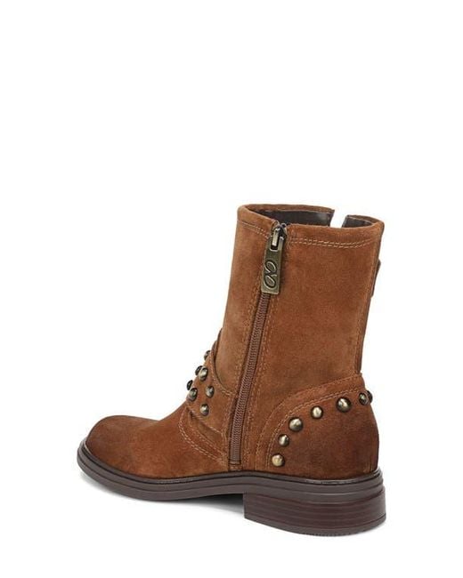 Naturalizer Brown Optimus Stud Moto Boot