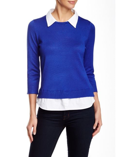 Twofer sweater blouse sale