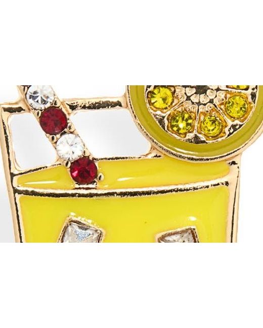 Leith Metallic Lemonade Drop Earrings