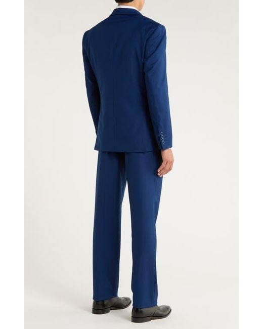 ZEGARIE Blue Mélange 3-Piece Suit for men