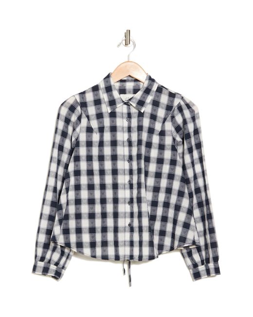 The Great Blue The Stream Gingham Button-up Shirt