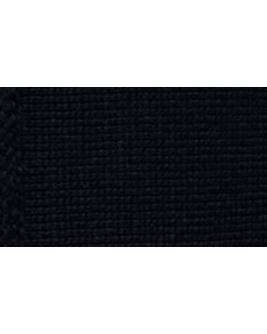 Mango Black Knit Jacket With Lapel Collar