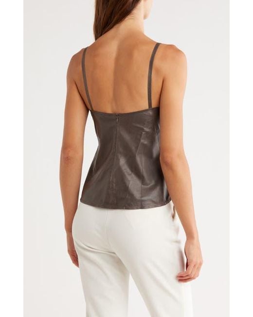Twp Brown Campbell Leather Camisole
