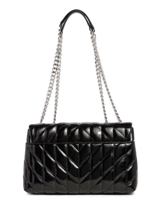 Karl Lagerfeld Black Lafayette Medium Shoulder Bag