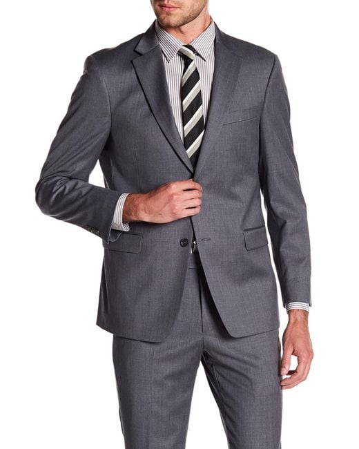 Tommy Hilfiger Adams Modern Fit Th Flex Performance Wool Blend Suit  Separates Jacket - Extended Sizes Available in Gray for Men | Lyst