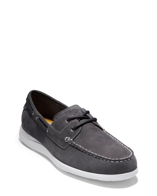 Cole Haan Grand Atlantic Boat Shoe in Gray for Men Lyst