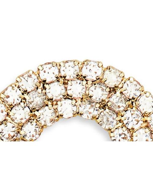 Nordstrom White Loop Crystal Earrings