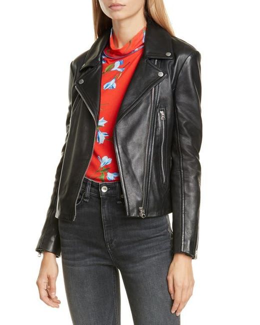 Rag & Bone Multicolor Mack Leather Moto Jacket