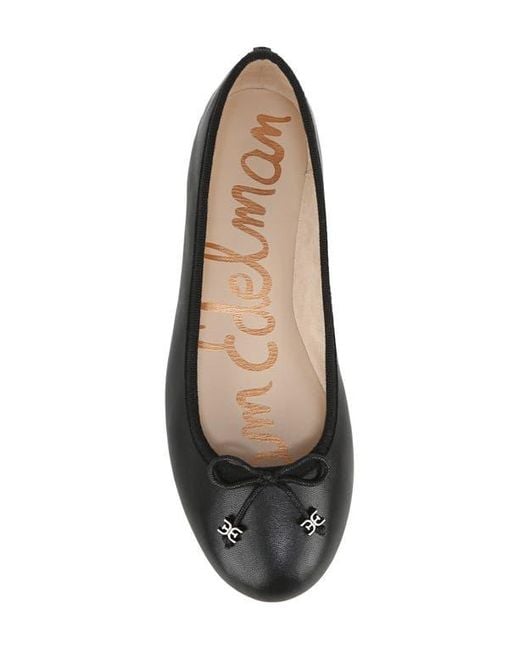 Sam Edelman Black Flora Ballet Flat