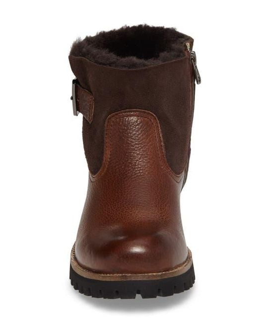 Blackstone Brown Ol06 Genuine Shearling Lined Bootie