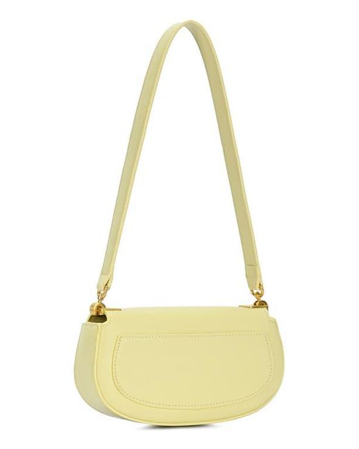 Rachel Zoe Yellow Rib Buckle Shoulder Bag