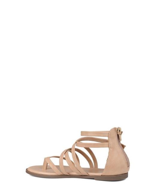 Journee Collection Natural Zailie Strappy Sandal