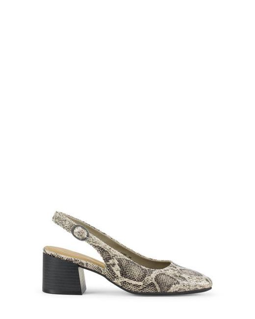 BareTraps Gray Ester Block Heel Slingback Pump