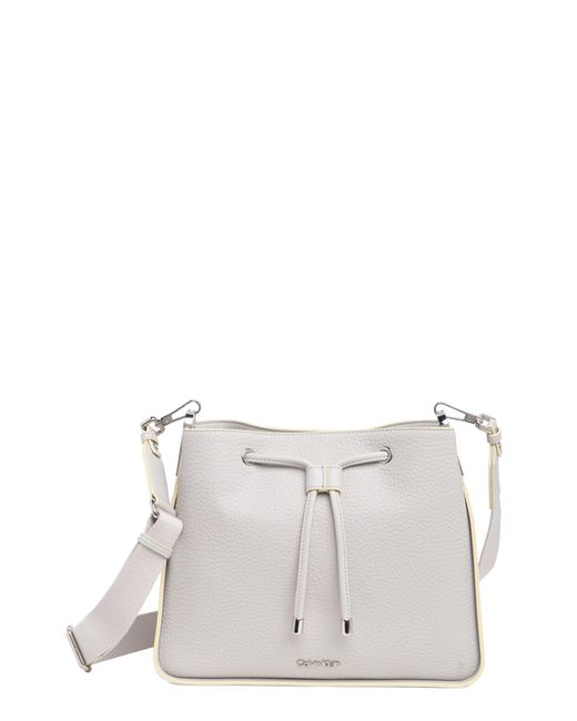 Calvin Klein White Fay Crossbody Bag