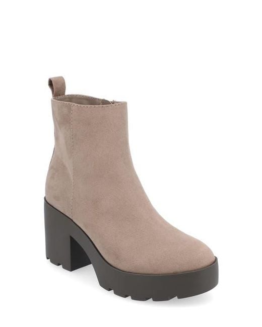 Journee Collection Brown Cassidy Bootie