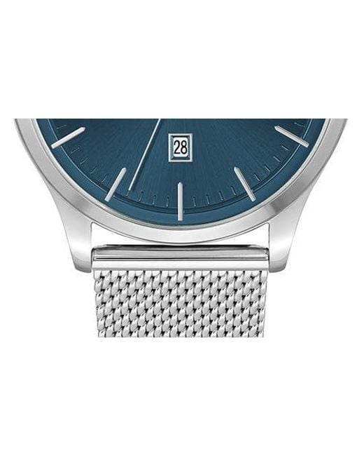 Boss Gray Reason Quartz Mesh Strap Watch, 43Mm for men