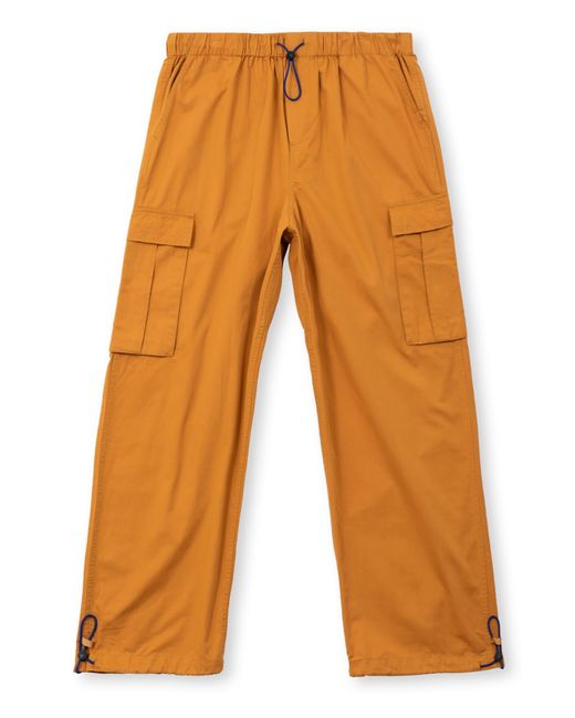 Brain Dead Orange Flight Cotton Cargo Pants for men