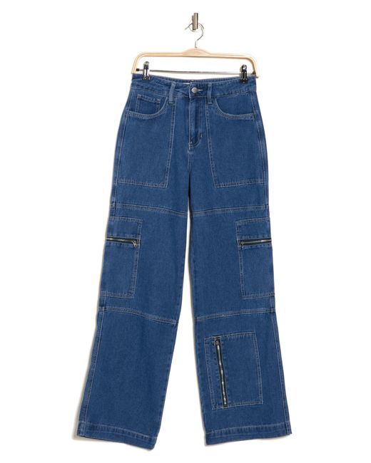 PTCL Blue High Waist Wide Leg Jeans