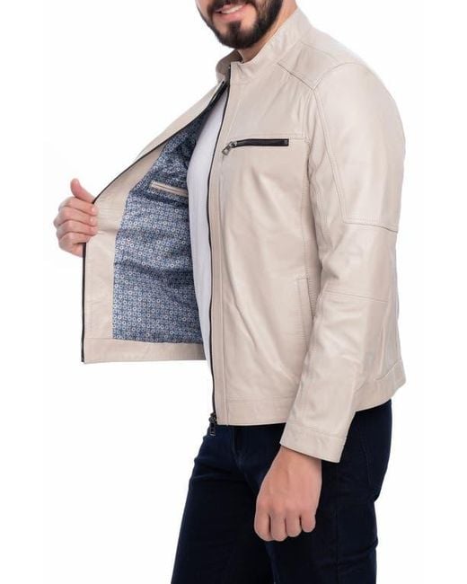 VELLAPAIS Natural Soft Leather Jacket for men