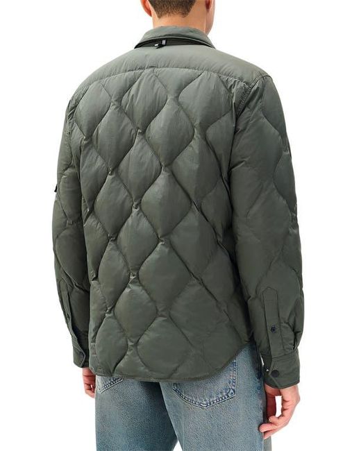 Rag & Bone Black Dane Padded Shirt Jacket for men