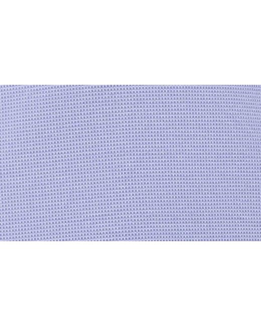 Bugatchi Blue Contrast Trim Zip Polo for men