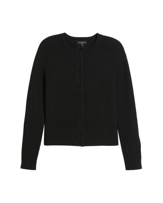 Rag & Bone Black Bridget Wool Blend Cardigan
